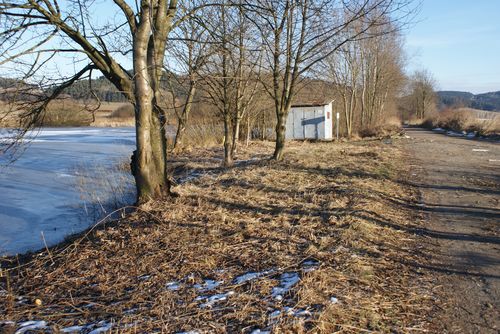 Vysečená hráz rybníka Horní Radkovický v Jetišově 01.15.003
