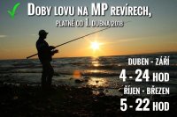 POZOR!! Změna denní doby lovu na MP revírech
